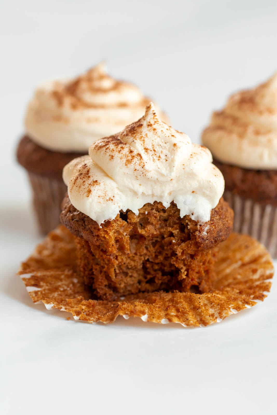 carrot cake cupcakes with pineapple