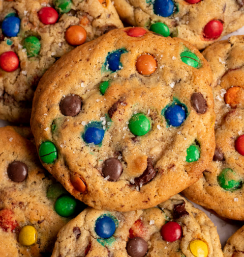 easy m&m cookies recipe