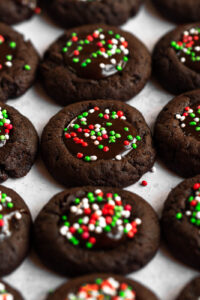 chocolate thumbprint cookies-4