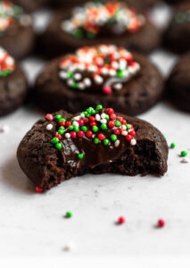 chocolate thumbprint cookies-5
