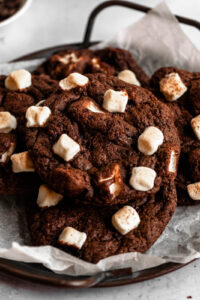 hot chocolate cookies with marshmallows