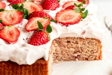 fresh strawberry sheet cake recipe
