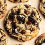 Top of oreo chocolate chip cookies.