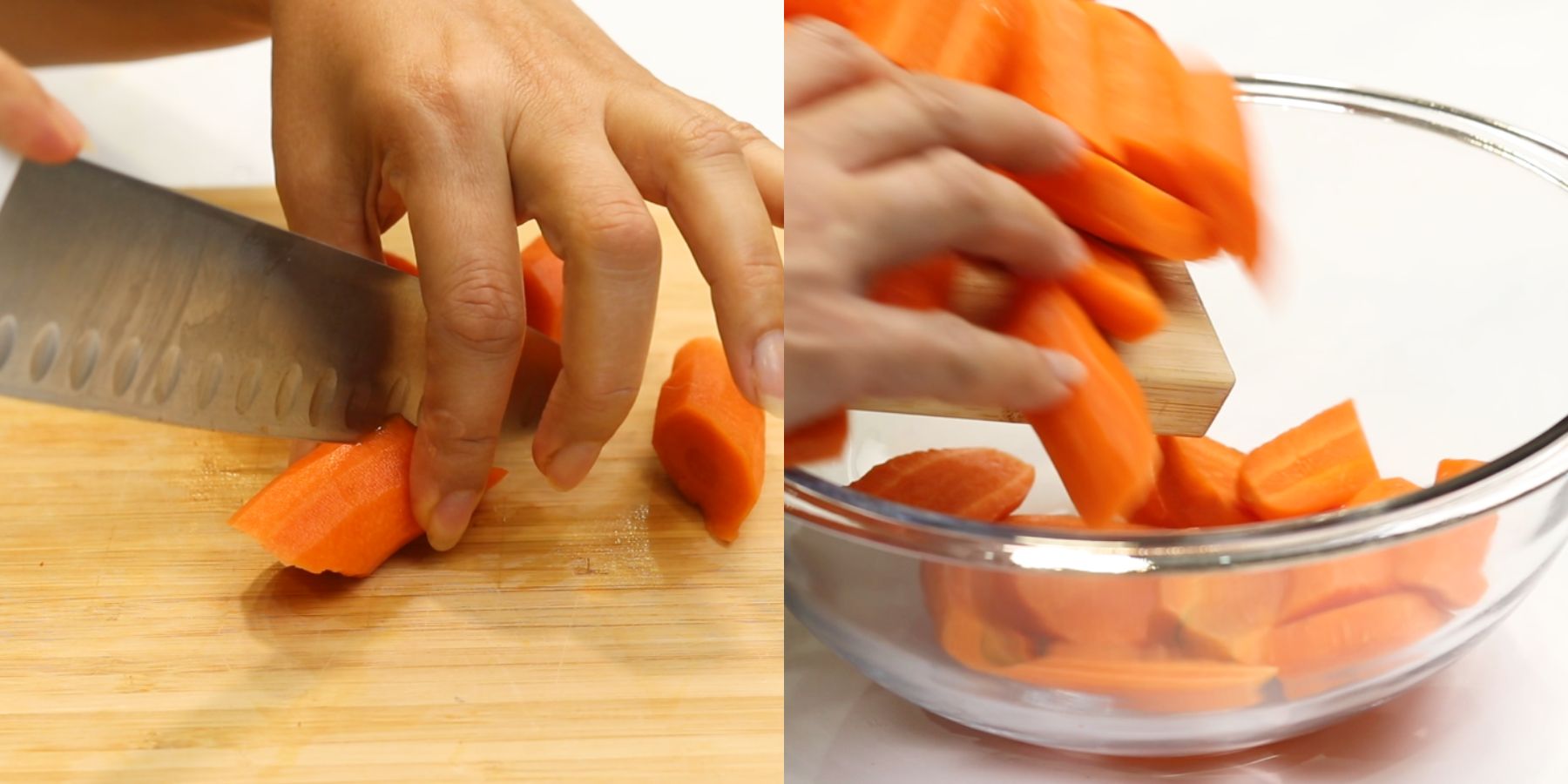 Roasted carrot process shots.