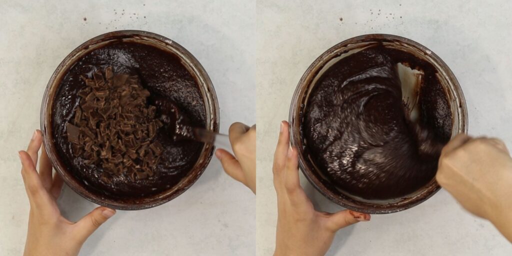 Brownie process shots.