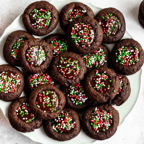 Chocolate Thumbprint Cookies - Rich And Delish