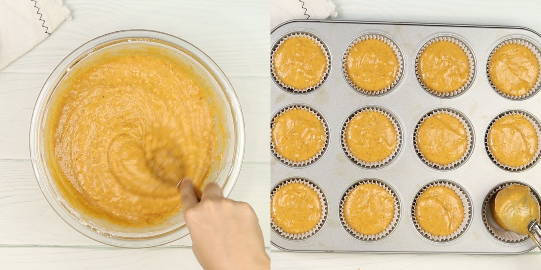 Muffins process shots
