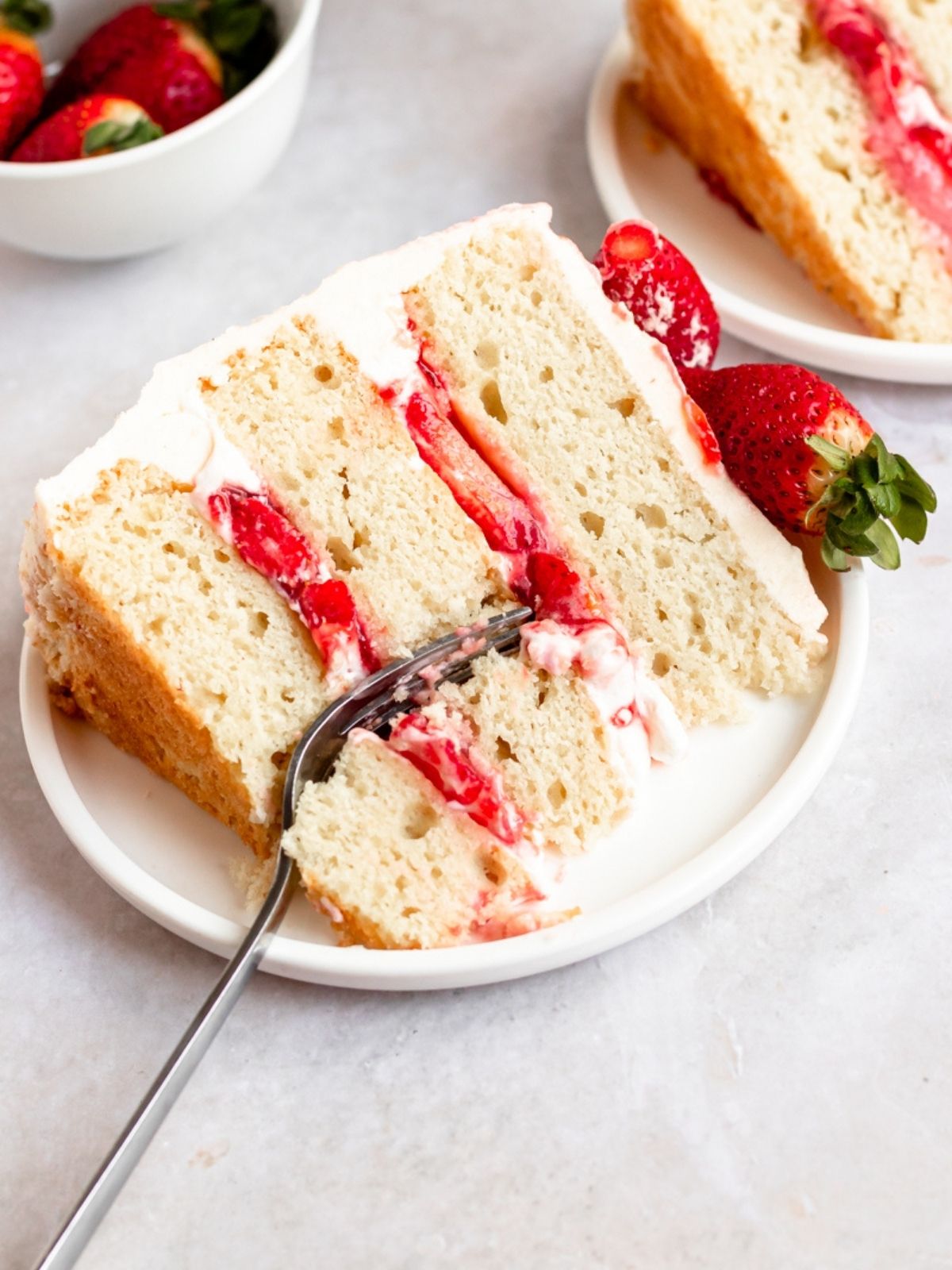 Strawberry Jam Cake (Vanilla Strawberry Cake) Rich And Delish