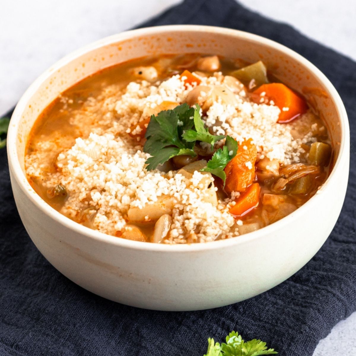 Vegetable Soup With Couscous Recipe (Moroccan Style) Rich And Delish