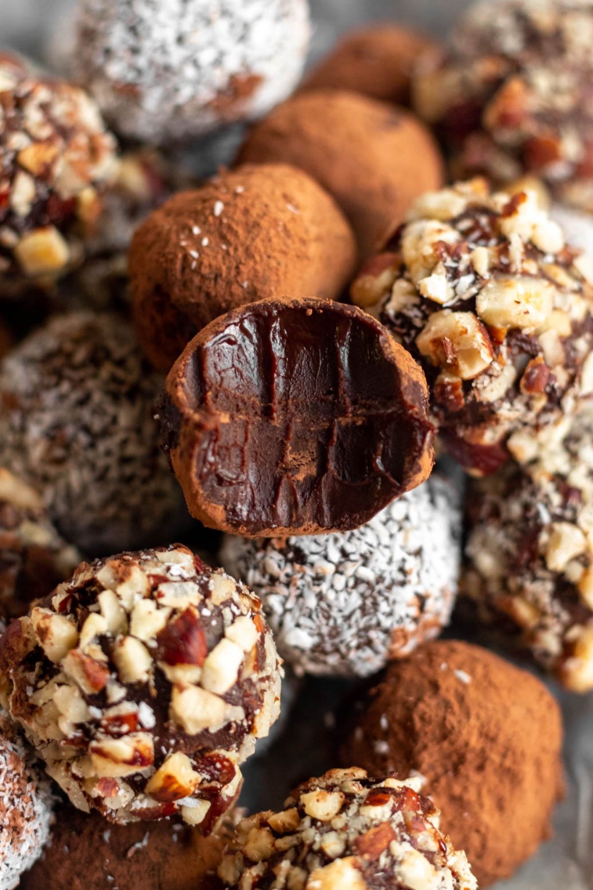 Homemade Chocolate Truffles (Cocoa dusted) Rich And Delish