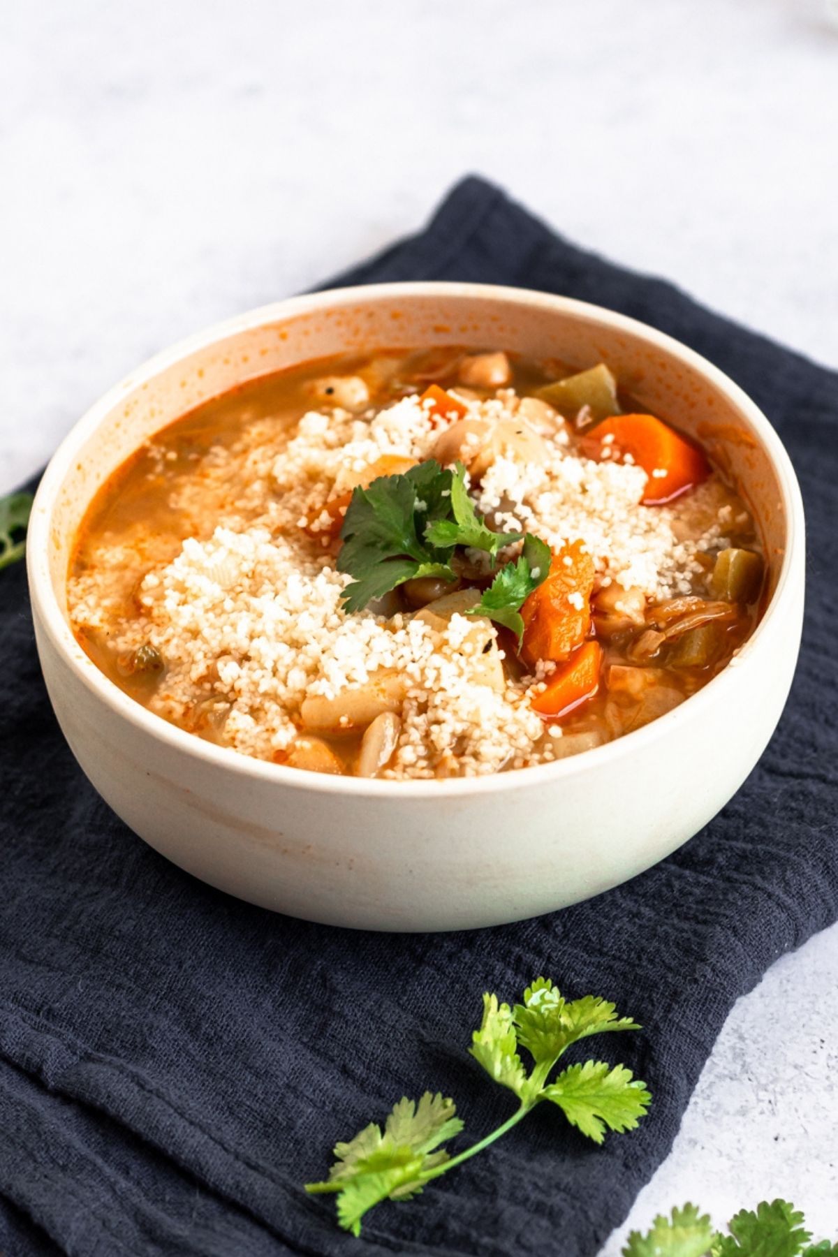 Vegetable Soup With Couscous Recipe (Moroccan Style) Rich And Delish