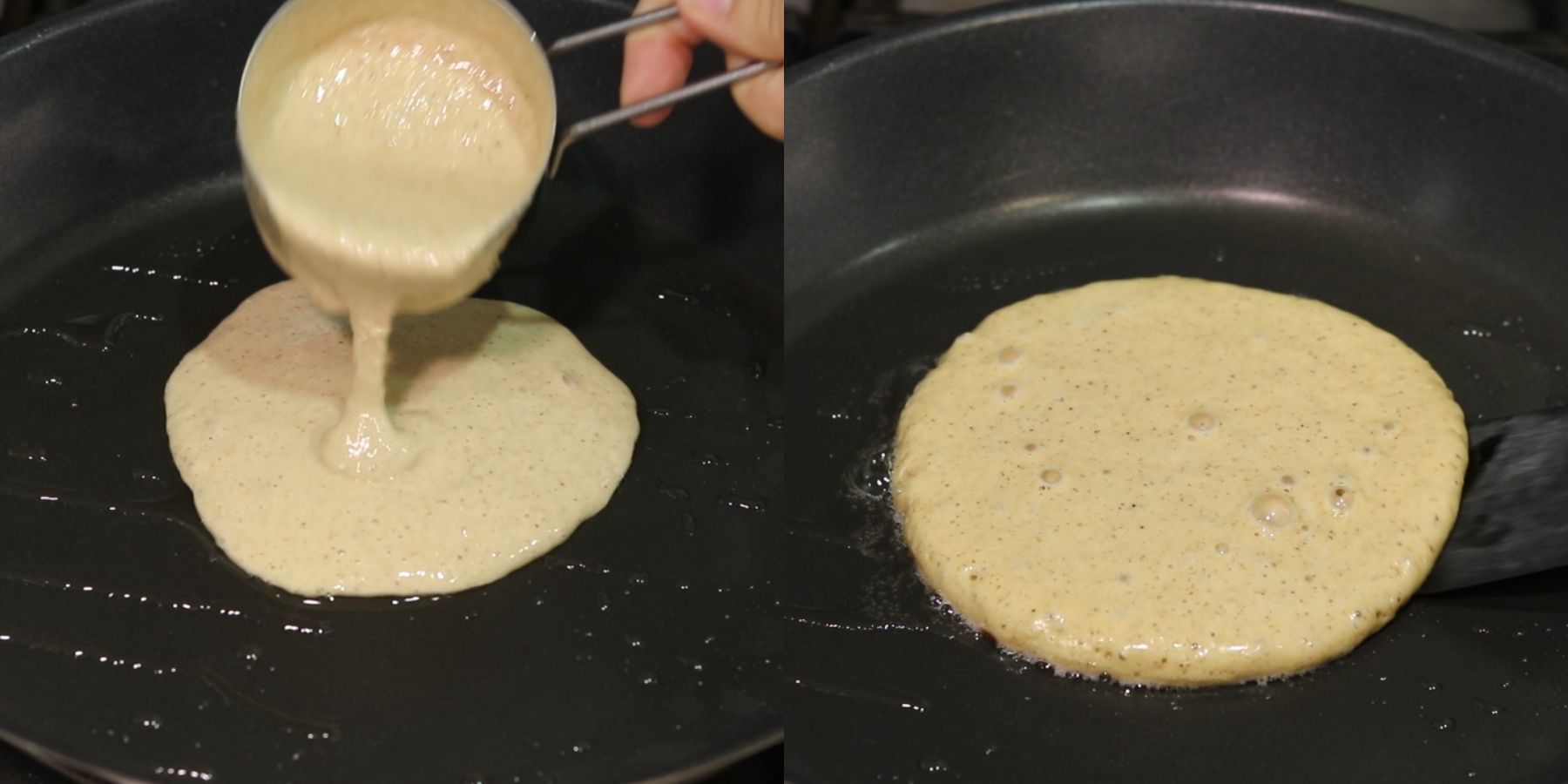 Pancakes process shots.