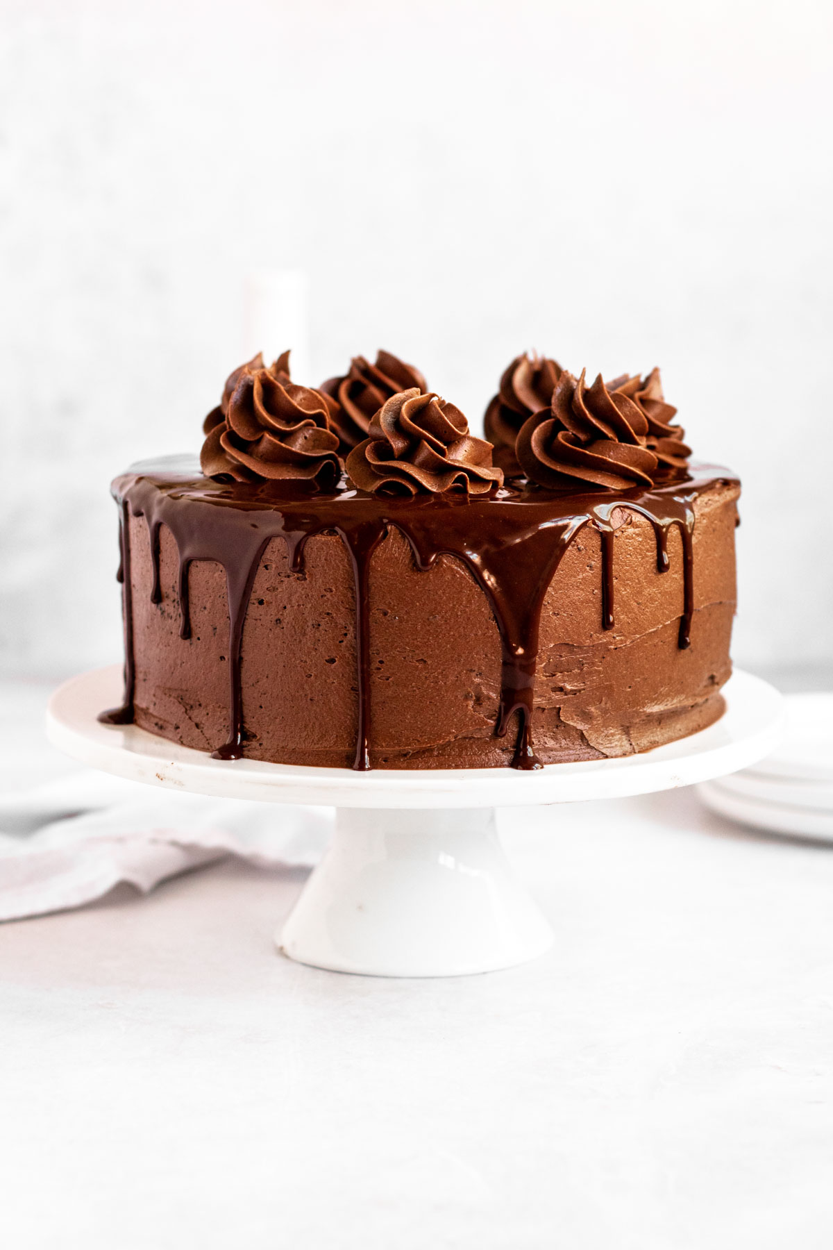Triple Layer Chocolate Cake With Chocolate Frosting Triple Layer Chocolate Cake With Chocolate Frosting