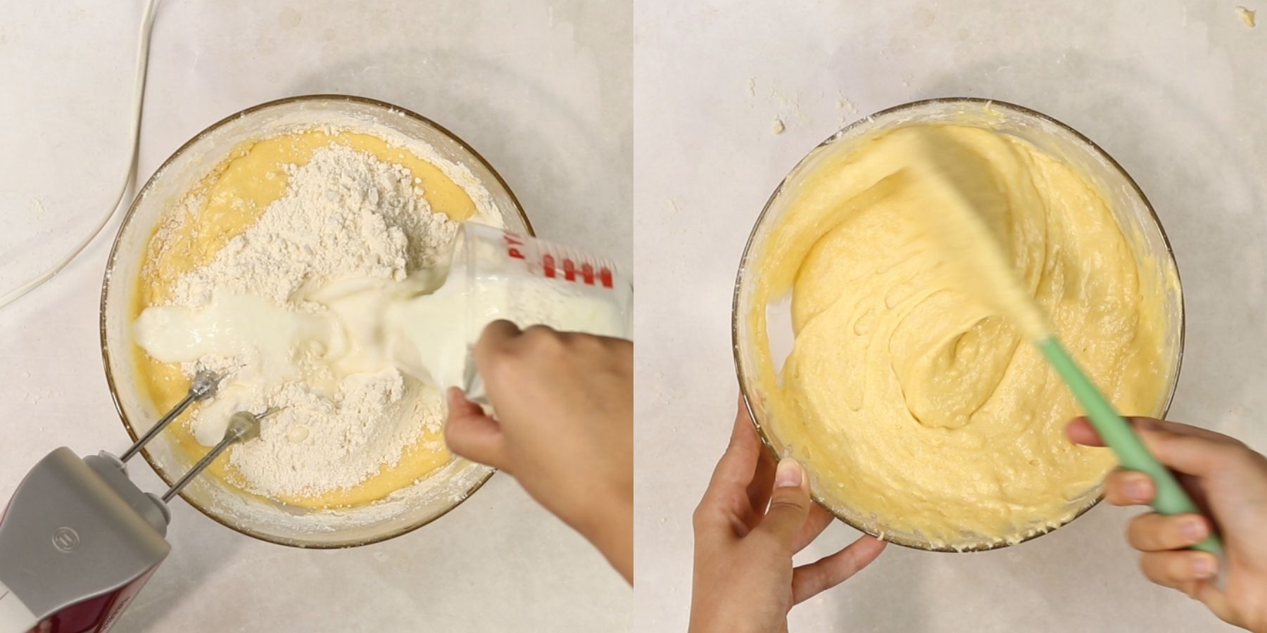Cake process shots.