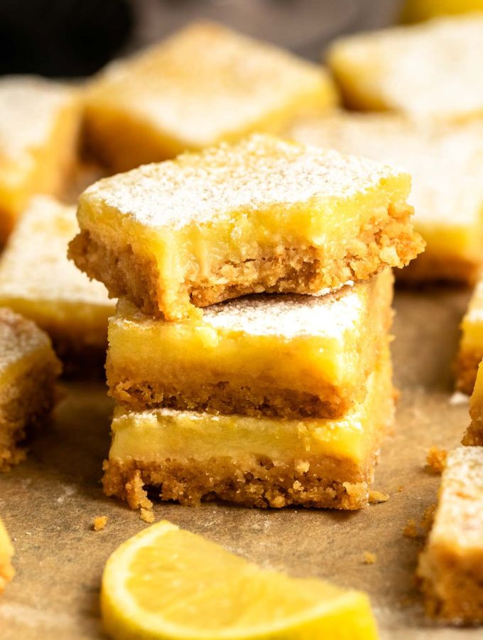 Lemon Bars With Graham Cracker Crust - Rich And Delish