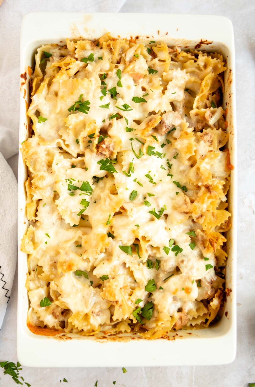 Easy Creamy Tuna Pasta Bake - Rich And Delish