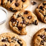 Bite missing from No Butter Chocolate Chip Cookies.