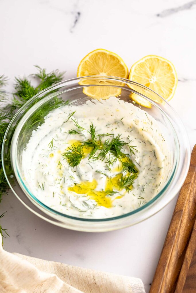 Yogurt Dill Sauce (5-Minute Recipe!) - Rich And Delish