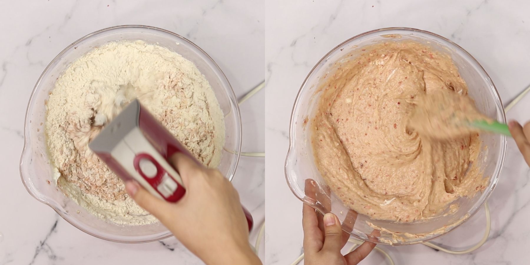 Bundt cake process shots.