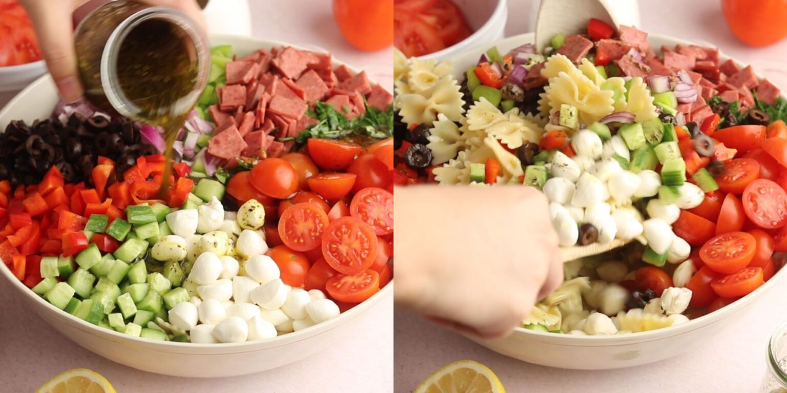 Zesty Italian Pasta Salad With Italian Dressing - Rich And Delish