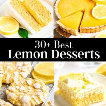 Image of 4 lemon desserts photos.