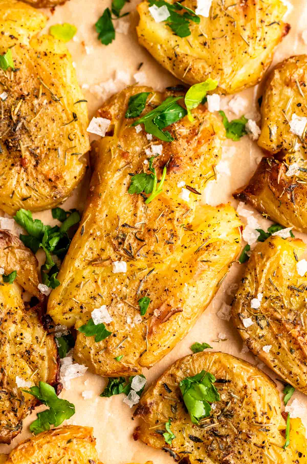 Garlicky Air Fryer Smashed Potatoes This Healthy Kitchen