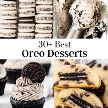 Image of 4 oreo desserts photos.