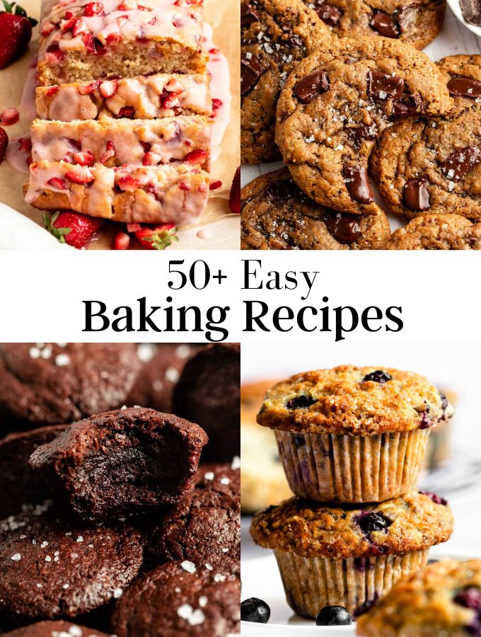 Image of 4 easy baking recipes photos.