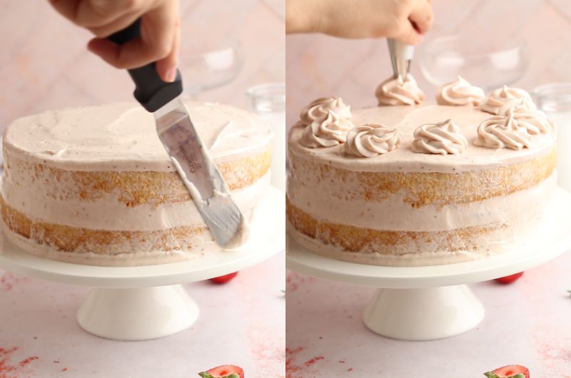 Cake process shots.