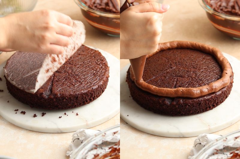 How long does it take you to ganache a cake ? 😍 #foryoupage #ganacher