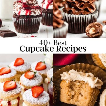 Image of 4 cupcake recipes photos.