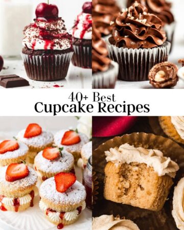 Image of 4 cupcake recipes photos.