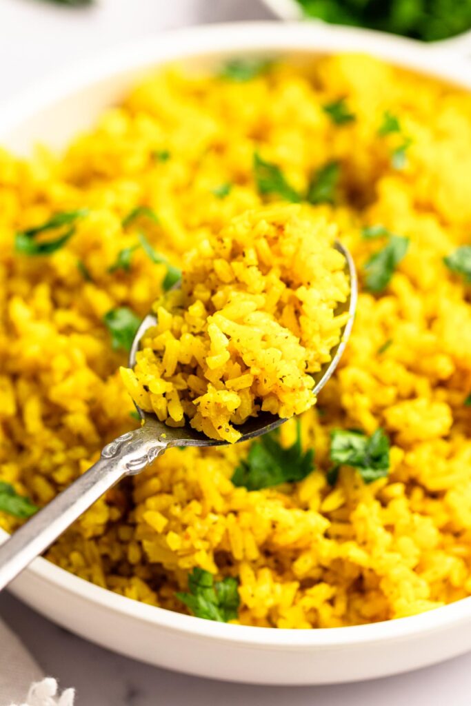 Mediterranean Rice (Yellow Rice) - Rich And Delish