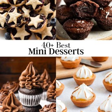 Image of 4 mini desserts recipes photos.