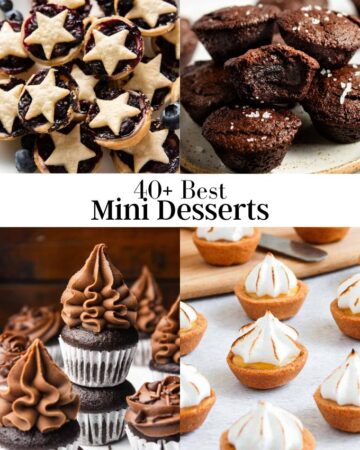 Image of 4 mini desserts recipes photos.