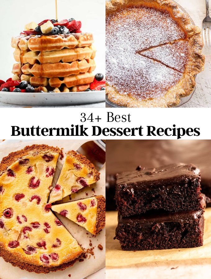 Image of 4 buttermilk dessert recipes photos.