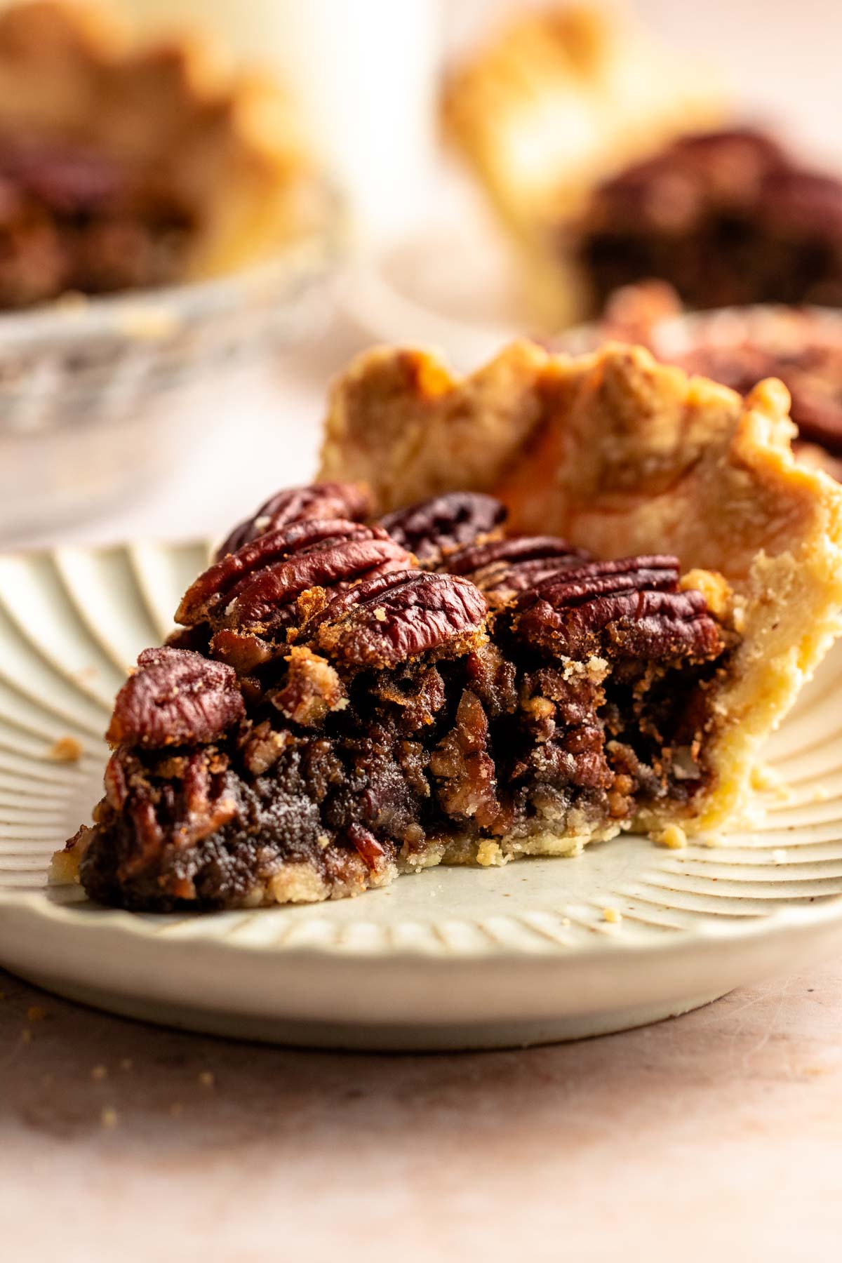 Cast Iron Skillet Maple Pecan Pie - Of Batter and Dough