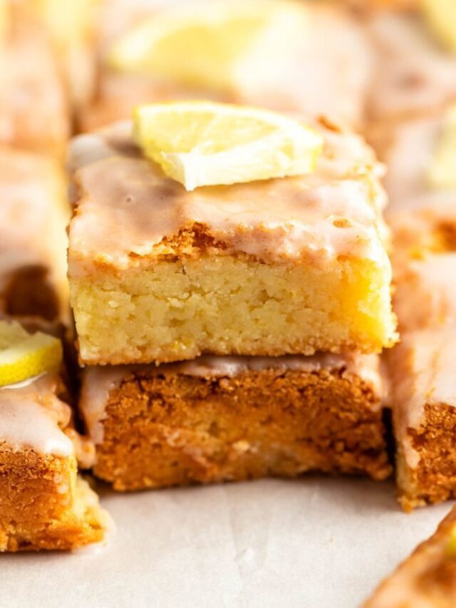 Glazed Lemon Brownies