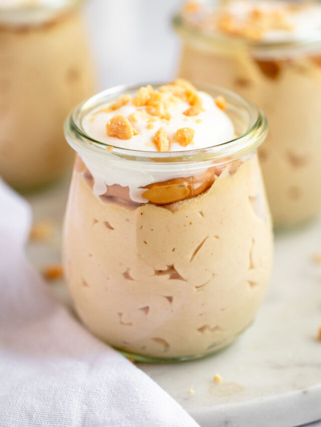 4 Ingredients Peanut Butter Mousse