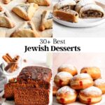 Image of 4 Jewish desserts photos.