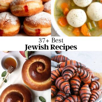 Image of 4 Jewish recipes photos.