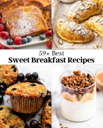 Image of 4 sweet breakfast recipes photos.