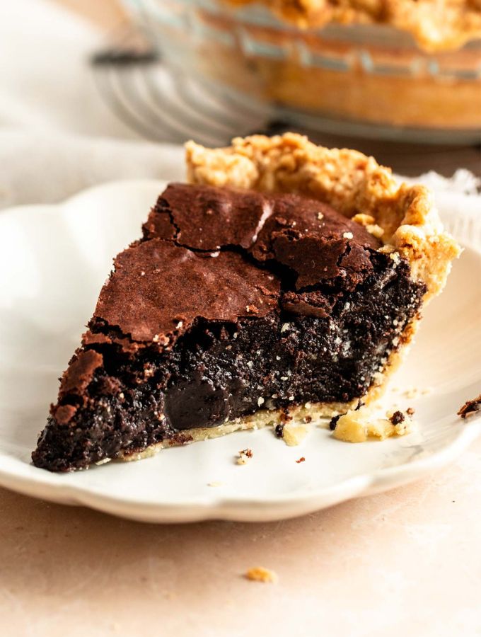 Fudgy Brownie Pie [richanddelish.com]
