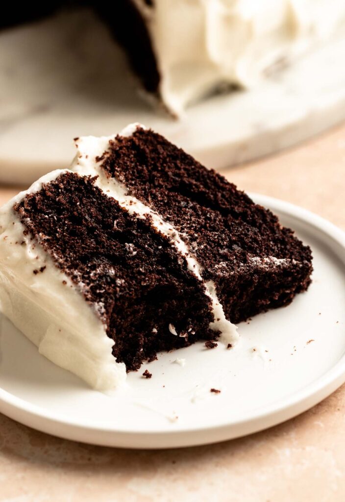 Chocolate Cake With Cream Cheese Frosting - Rich And Delish