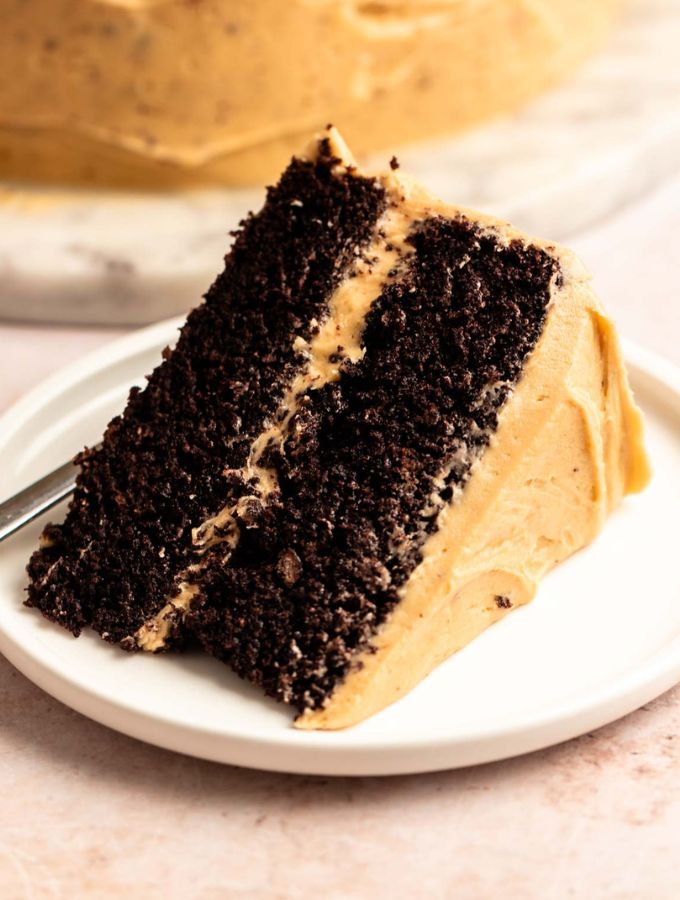 Chocolate Cake With Peanut Butter Frosting - Rich And Delish