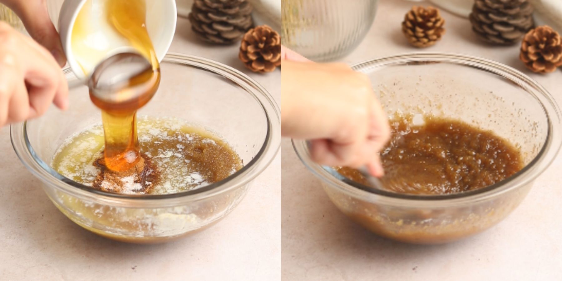 Sticky buns process shots.