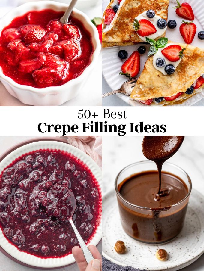 Image of 4 crepe filling ideas photos.