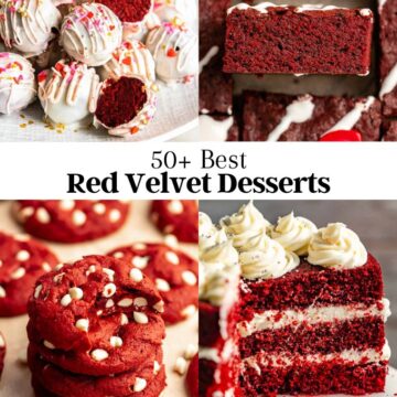 Image of 4 Red Velvet Desserts photos.