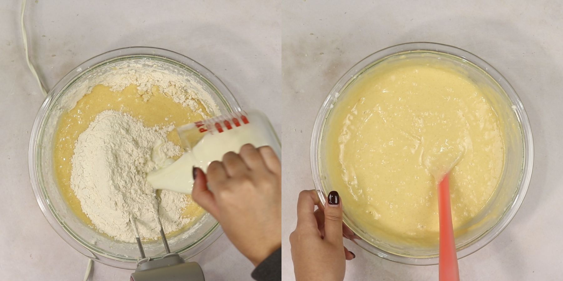 Cake process shots.