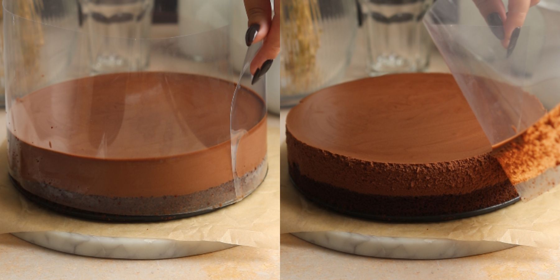 Cake process shots.